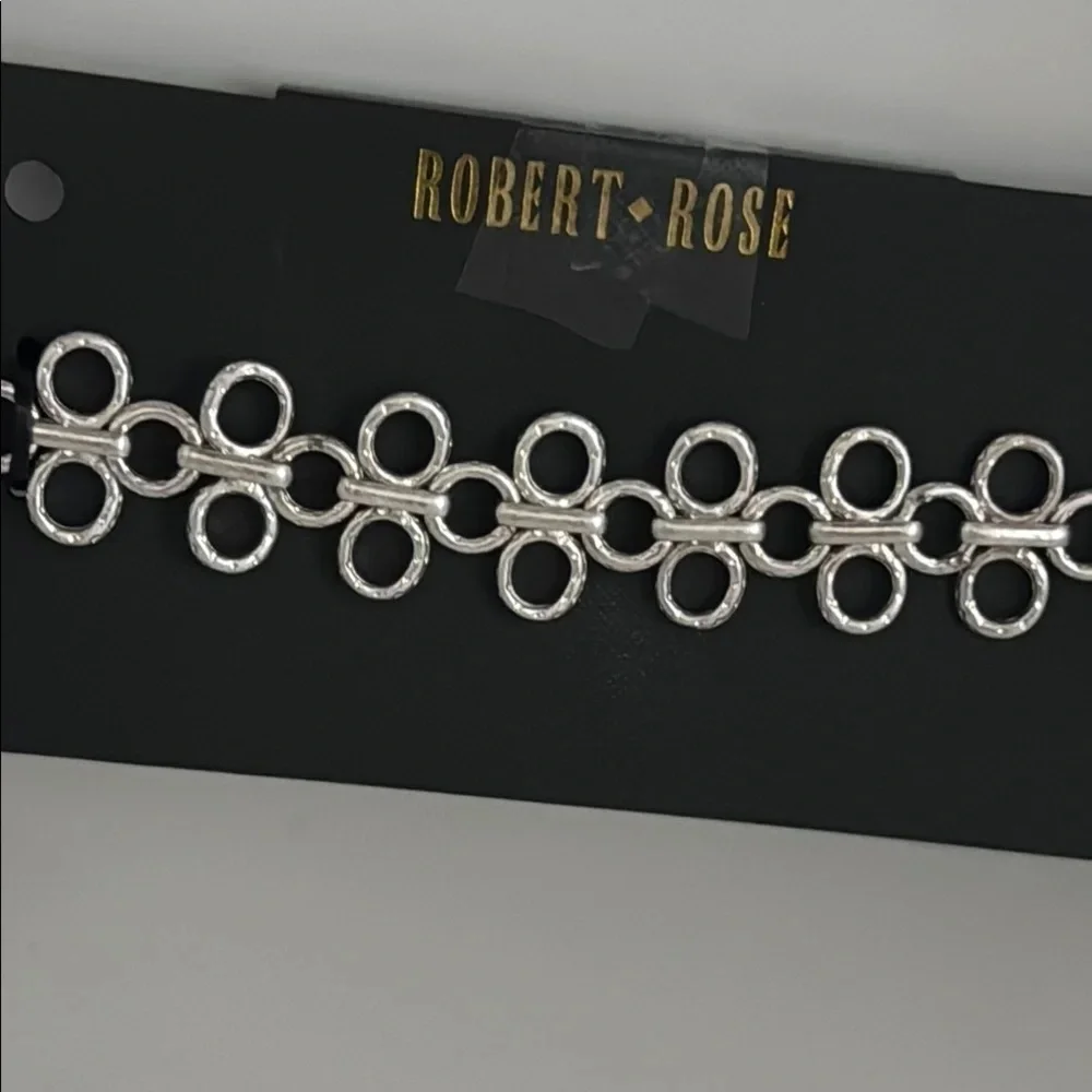 Robert Rose Silver Geometric Chain Choker